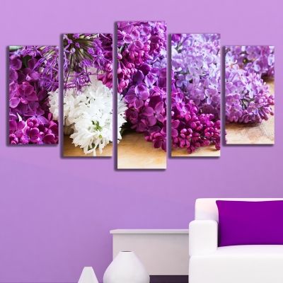 wall panels in purple Lilac