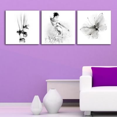 0167 Wall art decoration (set of 3 pieces) Style