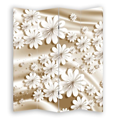 P9191 Decorative Screen Room divider Flowers and diamonds (3, 4, 5 or 6 panels)