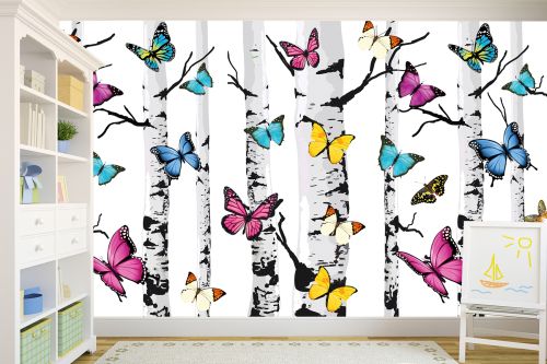 T9196 Wallpaper 3D Butterflies