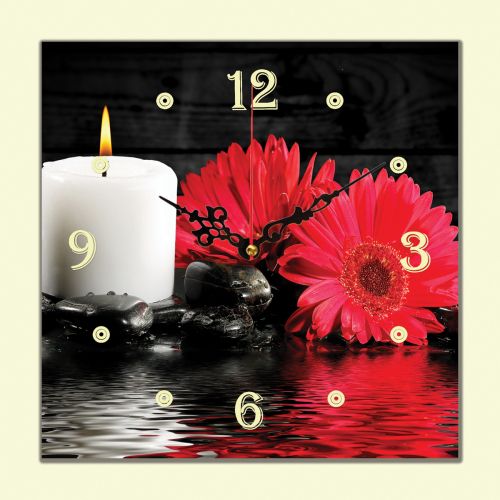 C0330_1 Clock with print Zen composition