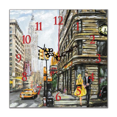 C0414_1 Clock with print New York