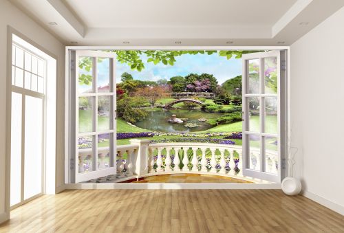 T9208 Wallpaper Window with a fabulous view