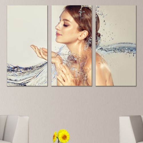 0904 Wall art decoration (set of 3 pieces) Hydration therapy