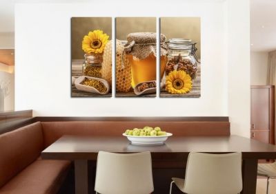 Canvas wall art decoration of 3 parts