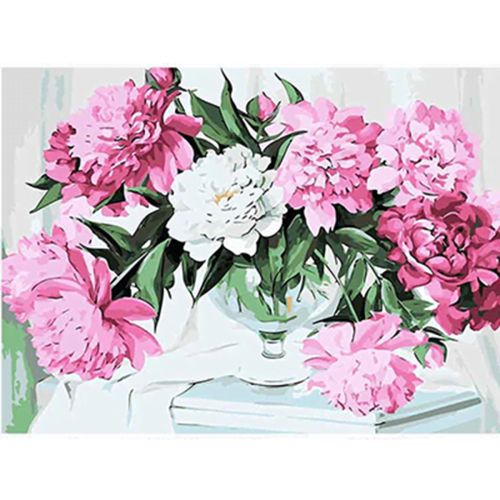 W2656 Paint by numbers set Flowers 