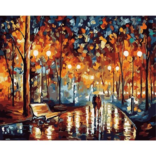 W2474 Paint by numbers set Night landscapq