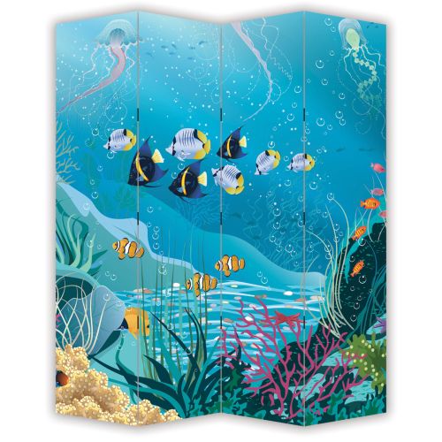 P9037 Decorative Screen Room divider Seabed (3,4,5 or 6 panels)