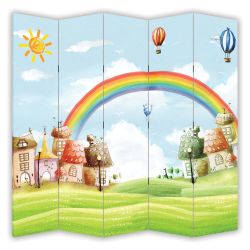 P9052 Декоративен параван Дъга (3, 4, 5 или 6 части)