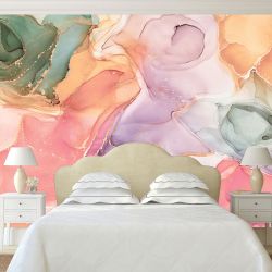 T0853 Wallpaper Abstraction in pastel colors