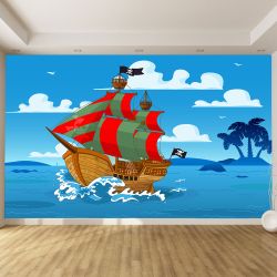 T9035 Wallpaper Pirate ship