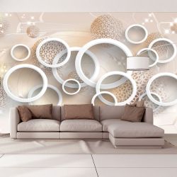 T9092 Wallpaper 3D Circles and spheres