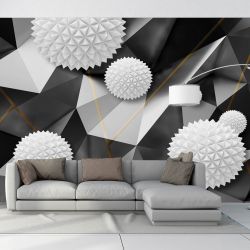 T9313 Wallpaper 3D Abstract geometric shapes