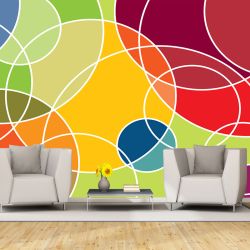 T9345 Wallpaper Colorful circles