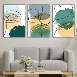 1160 Wall art decoration (set of 3 pieces) Motion in Harmony