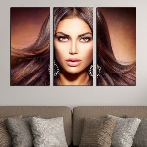 0583 Wall art decoration (set of 3 pieces) Glamor