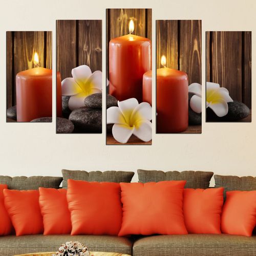 0615 Wall art decoration (set of 5 pieces) Zen composition