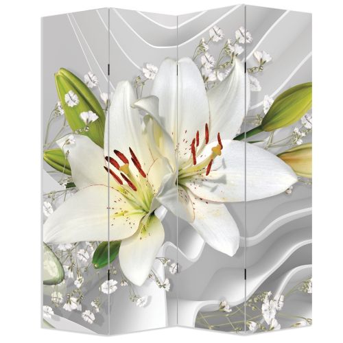 P0774 Decorative Screen Room divider  Abstraction - Lilium (3,4,5 or 6 panels)