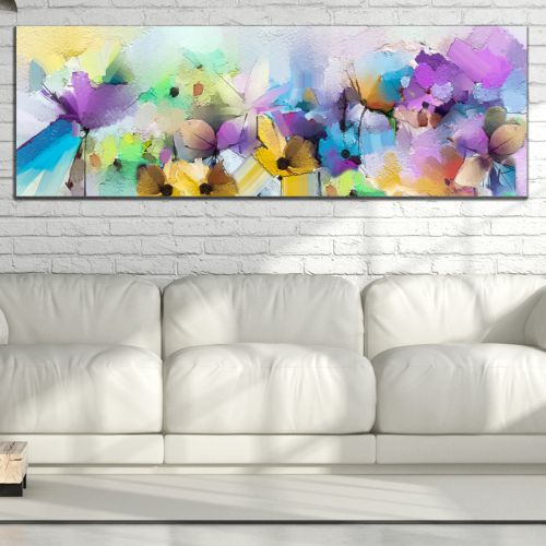 0873  Wall art decoration Abstract flowers