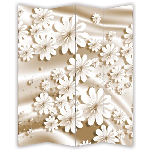 P9191 Decorative Screen Room divider Flowers and diamonds (3, 4, 5 or 6 panels)