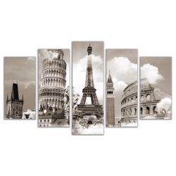 Set 5 parts modern wall art decoration