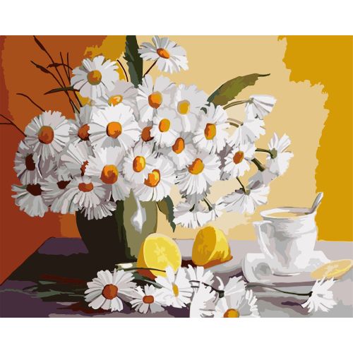 W2353 Paint by numbers set Daisies