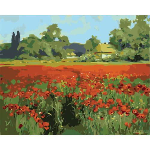 W5621 Paint by numbers set Camposition with Wine 