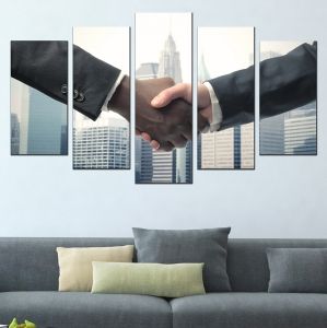 0207 Wall art decoration (set of 5 pieces) Business