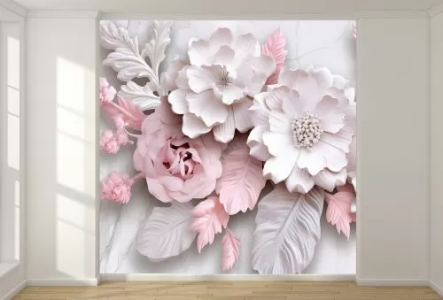 T9231 Фототапет 3D цветя