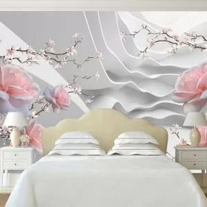 T0997  Фототапет 3D Абстракция с Рози