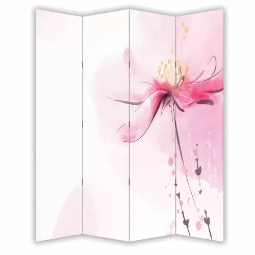 P9279 Декоративен параван Нежно цвете (3, 4 , 5 или 6 части)