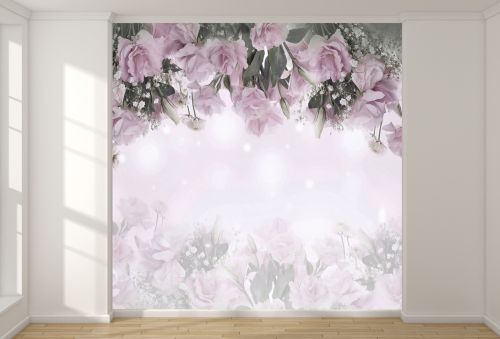 T9293 Фототапет Деликатни рози за кухня