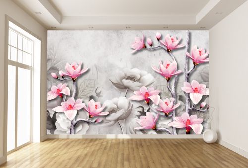 T9297 Фототапет 3D Абстракция с магнолии
