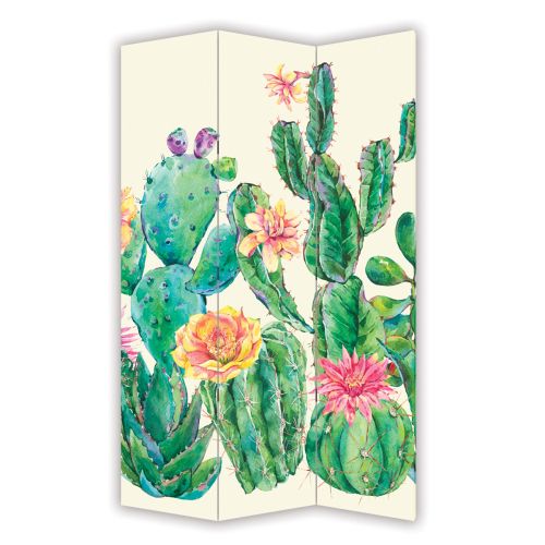 P1042 Decorative Screen Room divider Cactuses (3,4,5 or 6 panels)