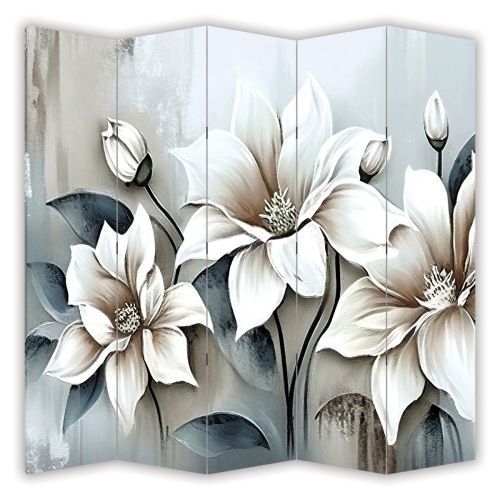P1051 Декоративен параван Абстракция с цветя (3, 4 , 5 или 6 части)