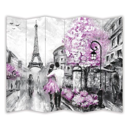 P0417 Декоративен параван Влюбени в Париж (3, 4 , 5 или 6 части)