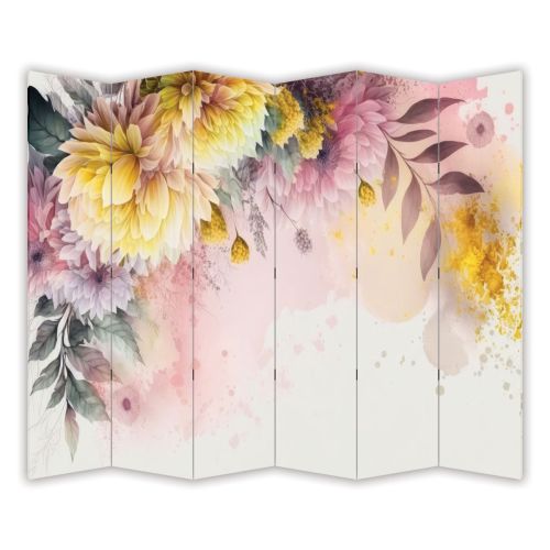 P9294 Декоративен параван 3D Цветна абстракция (3, 4 , 5 или 6 части)