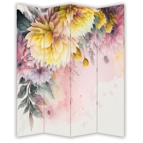 P9294 Декоративен параван 3D Цветна абстракция (3, 4 , 5 или 6 части)