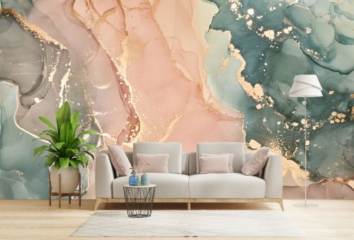 T9323 Wallpaper Abstraction with Marble Effect