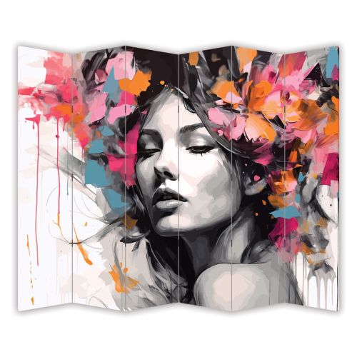 P0149 Decorative Screen Room devider Pretty woman (3,4,5 or 6 panels)