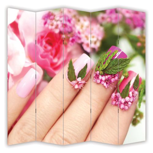 P7012 Decorative Screen Room divider Floral manicure (3,4,5 or 6 panels)