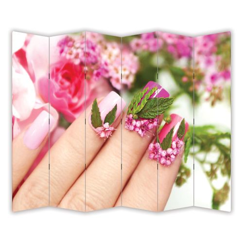 P7012 Decorative Screen Room divider Floral manicure (3,4,5 or 6 panels)