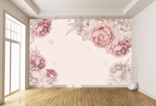 T9342 Wallpaper Pink peonies