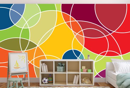 T9345 Wallpaper Colorful circles