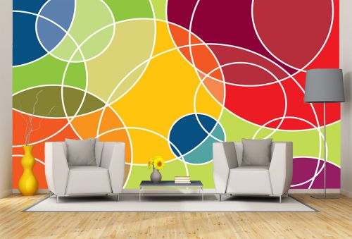 T9345 Wallpaper Colorful circles