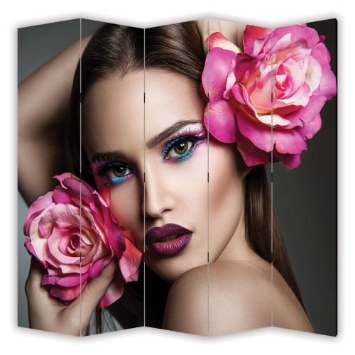 P7018 Decorative Screen Room divider Art makeup (3,4,5 or 6 panels)