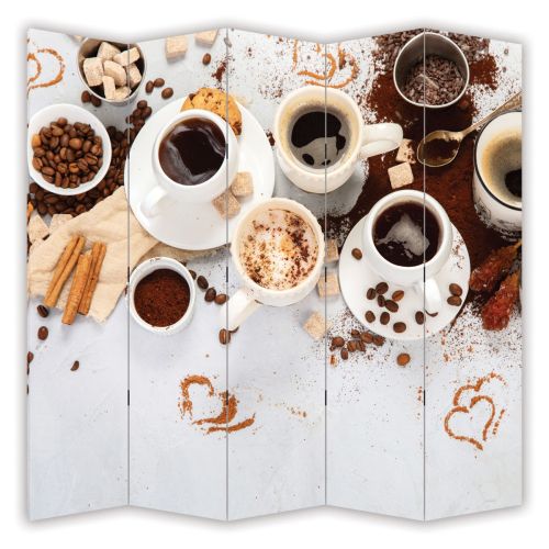 P9355 Decorative Screen Room divider Aromatic coffee (3,4,5 or 6 panels)