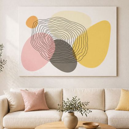 1150 Wall art decoration Abstract Harmony with Shapes and Lines