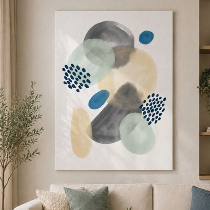 1153 Wall art decoration Color layers and shapes - Abstraction
