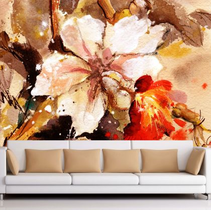 T0131 Wallpaper Art flowers